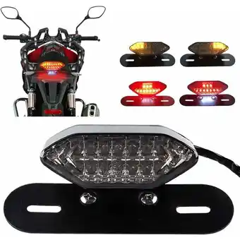 ManoMano Motorrad Modifiziertes Rücklicht Integriertes LED-Bremslicht & Blinker-Kontrollleuchte 16 LEDs 12 V Motorrad-Bremslichter Bli Angebot