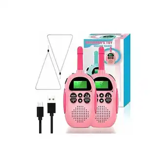 ManoMano Wiederaufladbares Walkie Talkie mit großer Reichweite, Spielzeug 3–12 Jahre altes VOX Walkie Talkie mit 16-Kanal-2-Wege-Funkg Angebot