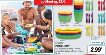 Lidl ERNESTO Partygeschirr Angebot