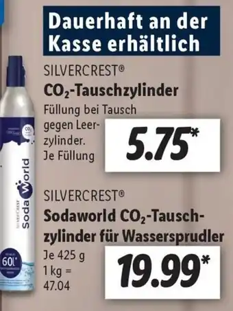 Lidl SILVERCREST CO₂-Tauschzylinder Angebot