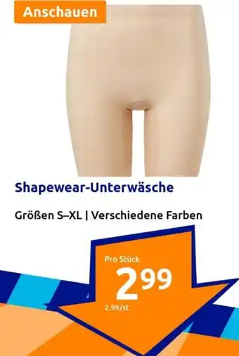 Action Shapewear-Unterwäsche Angebot