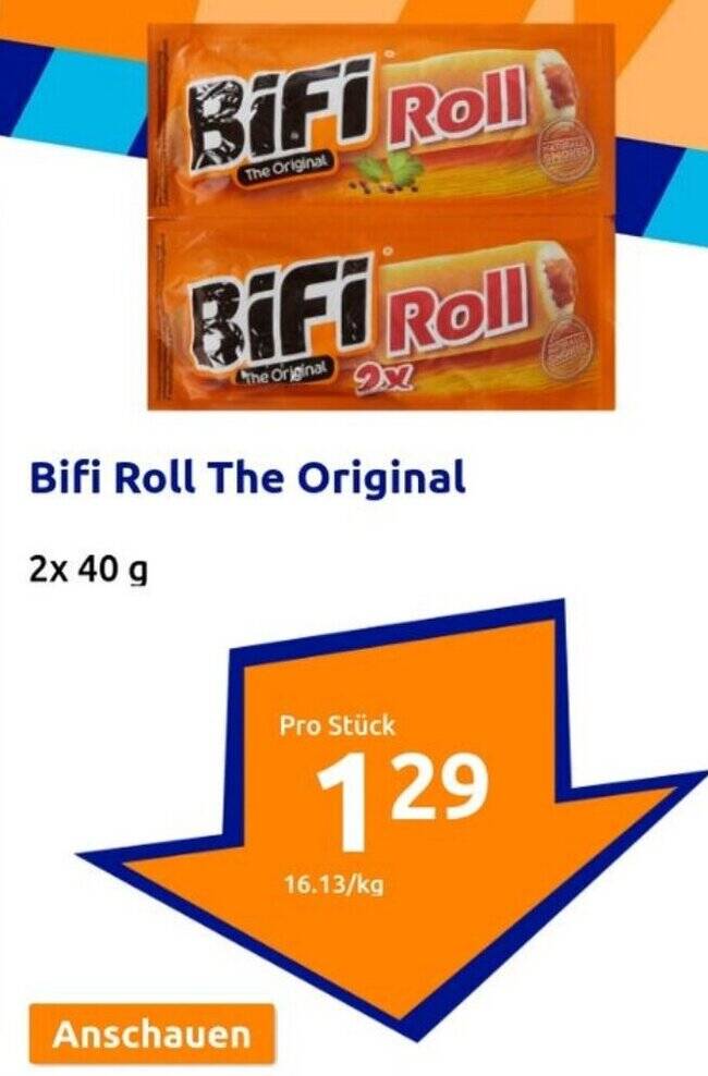 Bifi Roll The Original 2x40 g Angebot bei Action