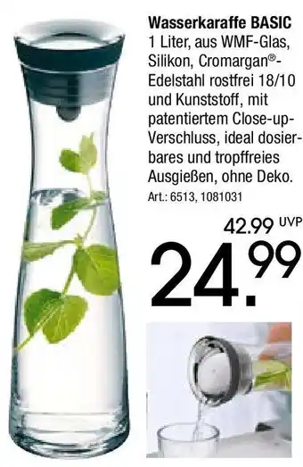 Zurbrüggen WMF Wasserkaraffe BASIC Angebot