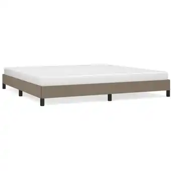 ManoMano Bettgestell für Erwachsenenbett,Bettrahmen Bettgestell,Schlafzimmerbett Taupe 200x200 cm Stoff -Maison 97791 - Taupe Angebot