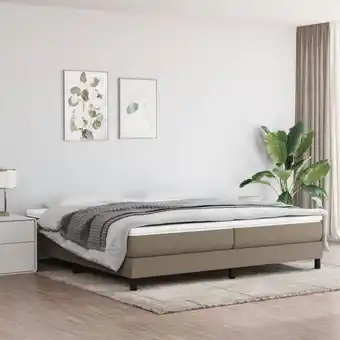 ManoMano Bonnevie - Boxspringbett Bettgestell für Erwachsene Taupe 200x200 cm Stoff -BNC77933 Angebot