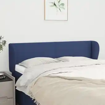 ManoMano Bonnevie - Kopfteil für Bett - Bett-Kopfteil mit Ohren Blau 147x23x78/88 cm Stoff BV859880 Angebot