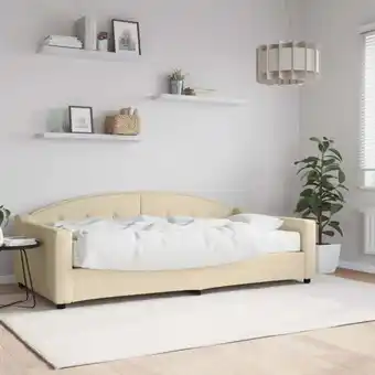 ManoMano Bonnevie - Tagesbett,Gästebett mit Matratze Creme 100x200 cm Stoff vidaXL Angebot