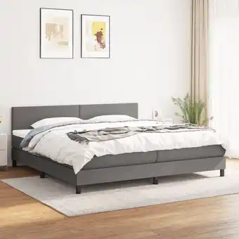 ManoMano Bonnevie - Boxspringbett,Doppelbett mit Matratze Dunkelgrau 200x200 cm Stoff vidaXL Angebot