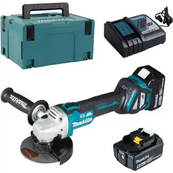 ManoMano Makita Akku-Winkelschleifer 18V DGA513RTJ mit 2x 5,0 Ah Akkus + Lader im MAKPAC Angebot