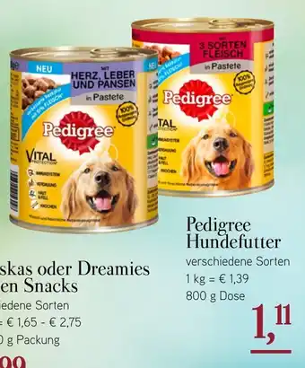 Dornseifer Pedigree Hundefutter 800g Angebot