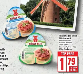 Edeka Rügenwalder Mühle Mühlen-Mett 100g Angebot