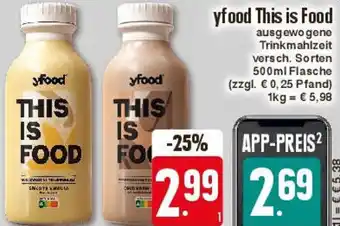 Edeka yfood This is Food 500 ml Flasche Angebot