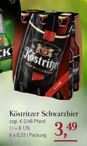 Dornseifer Köstritzer Schwarzbier 6x0,33L Angebot