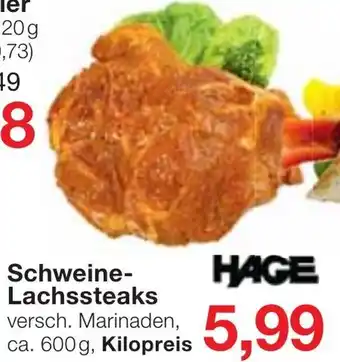 Jawoll Hage Schweine Lachssteaks 600g Angebot