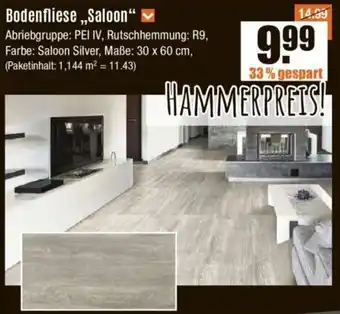 V Baumarkt Bodenfliese ,,Saloon" Angebot