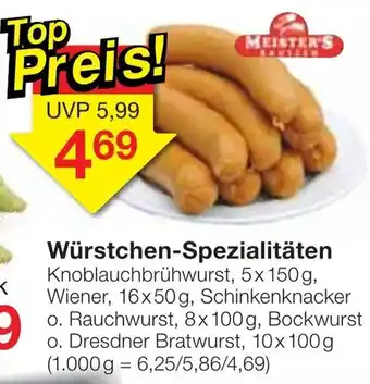 Jawoll Würstchen Spezialitäten Angebot