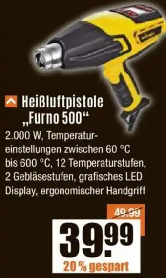 V Baumarkt WAGNER Heißluftpistole „Furno 500" Angebot