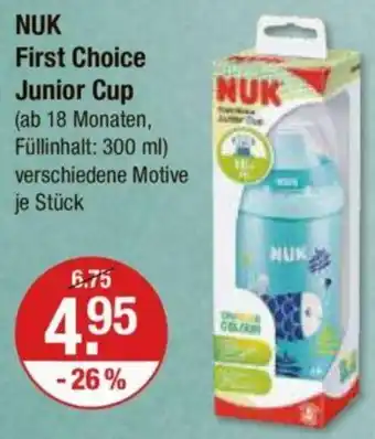 V Markt NUK First Choice Junior Cup Angebot