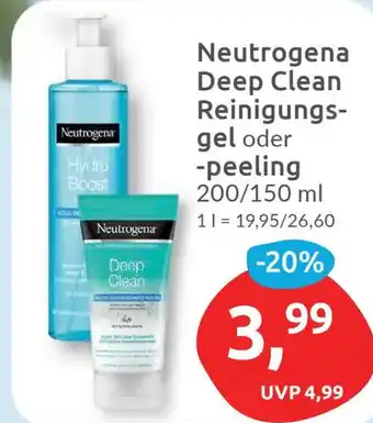 Budni Neutrogena Deep Clean Reinigungs- gel oder -peeling 200/150 ml Angebot