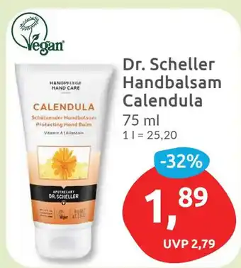 Budni Dr. Scheller Handbalsam Calendula 75ml Angebot