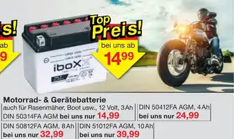 Jawoll Motorrad & Gerätebatterie Angebot