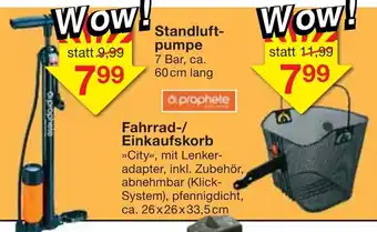 Jawoll Standluftpumpe oder Fahrrad/Einkaufskorb Angebot