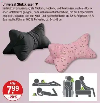 V Markt Universal Stützkissen Angebot