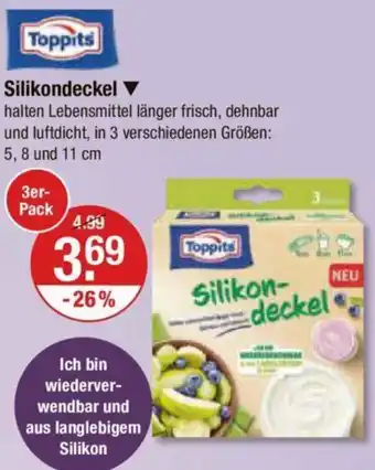 V Markt Toppits Silikondeckel 3er Pack Angebot