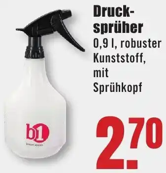 B1 Discount Baumarkt b1 Drucksprüher 0,9 L Angebot