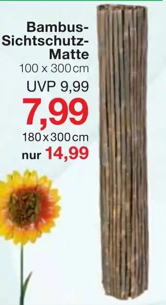 Jawoll Bambus Sichtschutz Matte Angebot