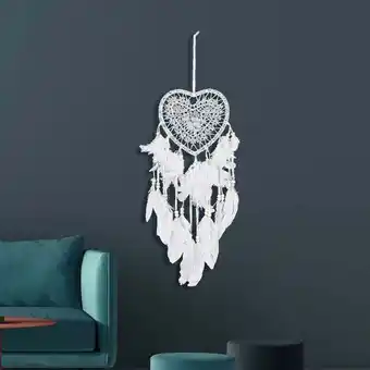 ManoMano Feder-Traumfänger, Wandbehang, Feder-Traumfänger, handgefertigt, Feen-Traumfänger-Ornament für Schlafzimmer, Hochzeitsdekorat Angebot