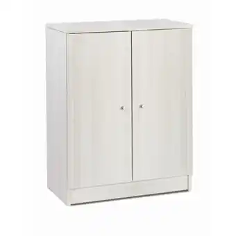 ManoMano Niedriger Mehrzweck-Kleiderschrank mit zwei Türen Eukalyptus 62x34x h80 cm Angebot