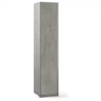 ManoMano Iperbriko - Hoher Mehrzweckschrank aus Holz Beton Cemento 39x41x H199 cm Angebot