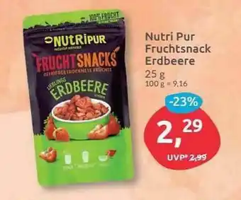 Budni Nutir Pur Fruchtsnack Erdbeere Angebot