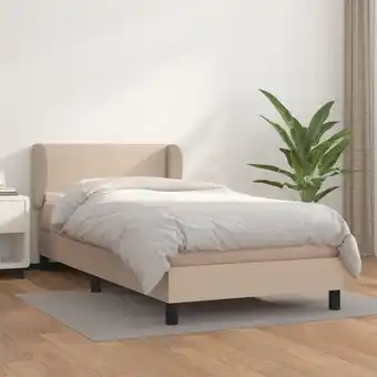 ManoMano Boxspringbett mit Matratze Bett für Erwachsene Schlafzimmerbett Bett für Erwachsene Schlafzimmerbett Cappuccino-Braun 90x200c Angebot