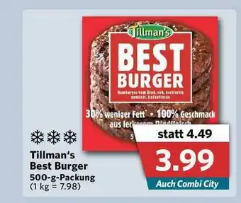 Combi Tillman's Best Burger Angebot