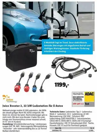 Conrad Juice Booster 2 22 Kw-ladestation Für E-autos Angebot