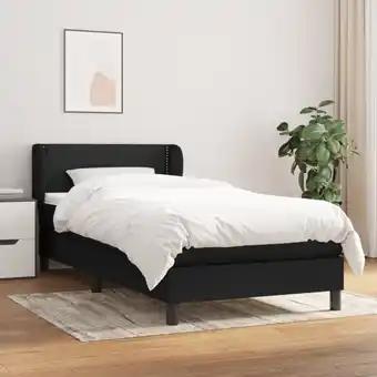 ManoMano Boxspringbett mit Matratze Bett für Erwachsene Schlafzimmerbett Bett für Erwachsene Schlafzimmerbett Schwarz 100x200 cm Stoff Angebot