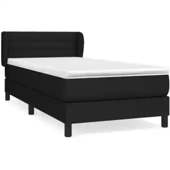 ManoMano Bettrahmen Einzelbett,Bettgestell und Polsterbett,Boxspringbett mit Matratze Schwarz 100x200 cm Stoff -BonneVie 11705 - Schwa Angebot