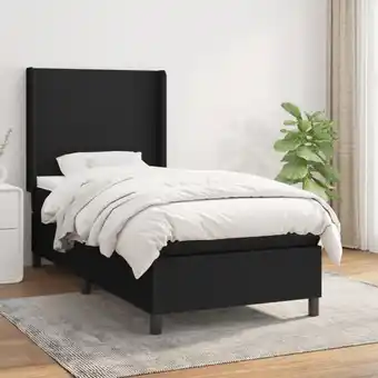 ManoMano Boxspringbett mit Matratze Bett für Erwachsene Schlafzimmerbett Bett für Erwachsene Schlafzimmerbett Schwarz 80x200 cm Stoff  Angebot