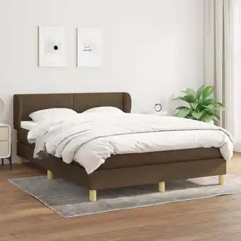 ManoMano Boxspringbett mit Matratze Bett für Erwachsene Schlafzimmerbett Bett für Erwachsene Schlafzimmerbett Dunkelbraun 140x200 cm S Angebot