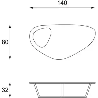 ManoMano Moderne dunkelgraue MDF-Couchtisch mit Metallbasis 140x80x32h cm Angebot