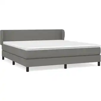 ManoMano Bettgestell mit Matratze,Betten für Erwachsene,Boxspringbett,Schlafzimmerbett Dunkelgrau 160x200 cm Stoff -Maison 54956 - Gra Angebot