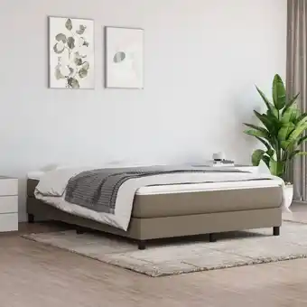 ManoMano Bonnevie - Boxspringbett mit Matratze Bettgestell Taschenfederkernmatratze für Erwachsene Taupe 140x190 cm Stoff -BNC95487 Angebot