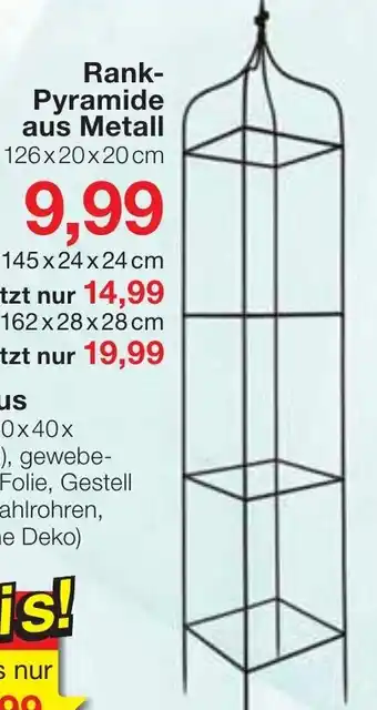 Jawoll Rank Pyramide aus Metall Angebot