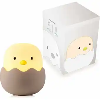 ManoMano LED-Nachtlicht für Kinder, Baby Eggshell Chicken Emotionales Nachtlicht Wiederaufladbares USB-Silikon-Nachtlicht mit Touch-St Angebot