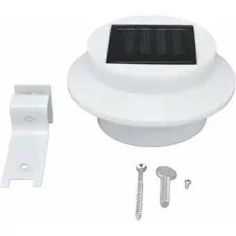 ManoMano 3 led Solar Dachrinnen Lichter Treppenstufen Garten und Hof Solar Deck Zaun Lichter abs + pp Weiße Schale Hiasdfls Angebot