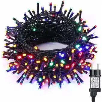 ManoMano Mehrfarbige Weihnachtslichterkette, 20 m, 200 led, dekorative Lichterkette für den Innen- und Außenbereich, feenhafte grüne L Angebot