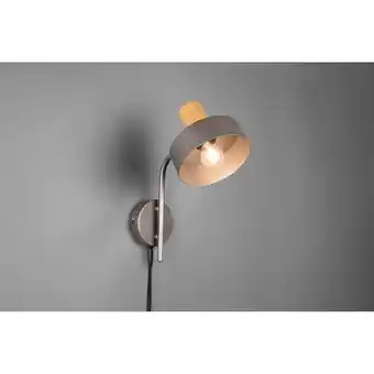 ManoMano Wandleuchte Gaya 1xE14 Antik Nickel und Holz H32 cm Trio Lighting Angebot