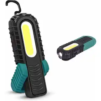 ManoMano Wiederaufladbare LED-Arbeitslampe, LED-Inspektionslampen im Vorderbock mit Haken und Magnetbasis für Auto, Camping, Notfall ( Angebot